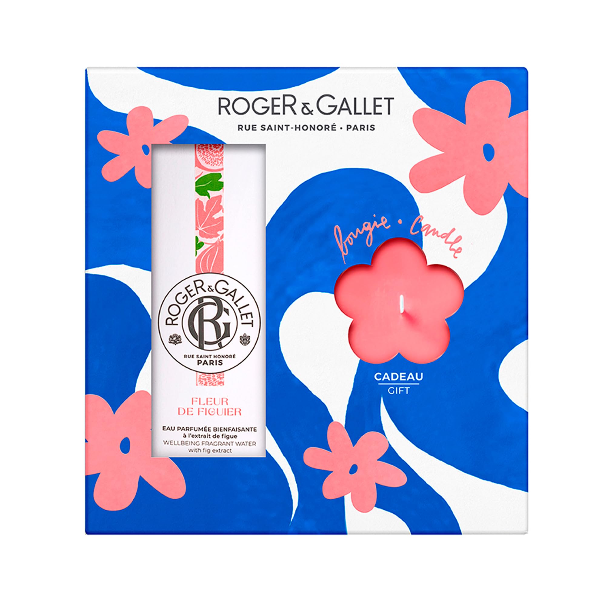 ROGER & GALLET Fleur de Figuier Set: profumo benessere 100 ml e candela 75 g