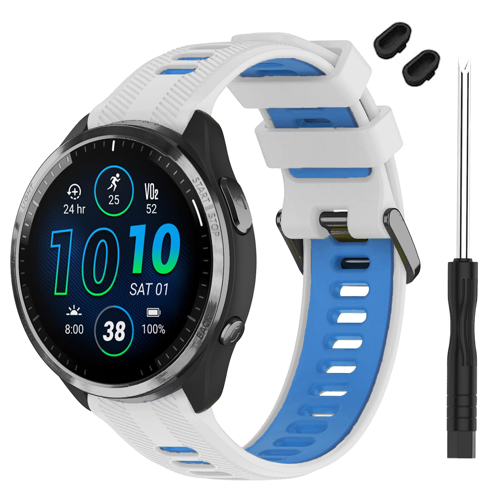 Photo 1 of TopPerfekt Silicone Band for Garmin Forerunner 965