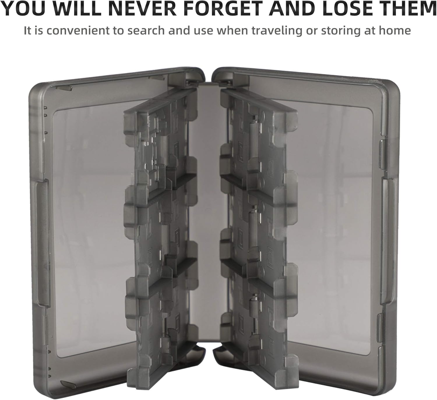 3DS Game Holder Card Case, 28-in-1 Game Holder Card Case Compatible with Nintendo NEW 3DS / NEW 3DS XL / 3DS / 3DS XL / DSi / DSi XL / DS / NEW 2DS /NEW 2DS XL / 2DS/ 2DS XL Catridge Storage Box Black : Video Games