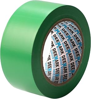 Shadow Foam PVC Floor Marking Tape | Premium Vinyl Safety Marking Tape| For Warehouses, Industry, Shops | 33M Single Roll (50mm, Green)