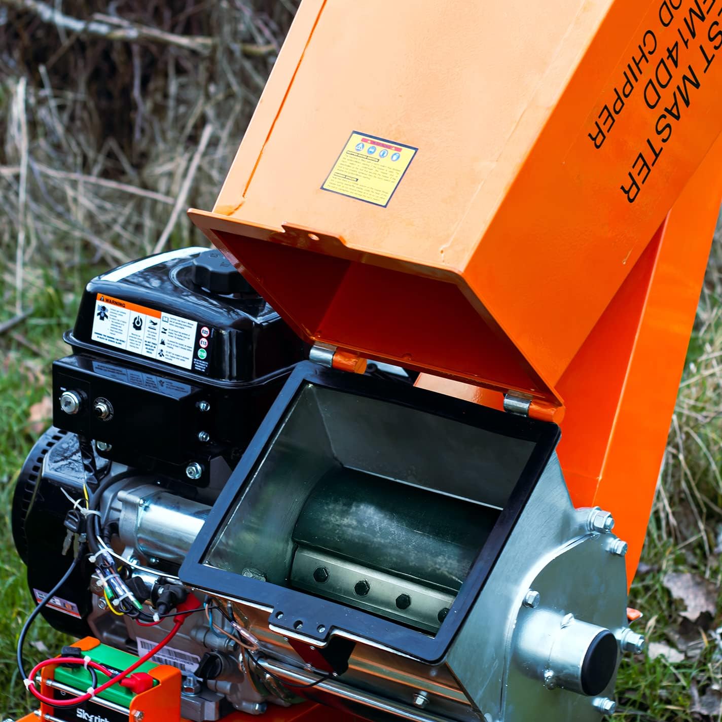 Forest Master FM14DD Professional Electric Start Garden Direct Drive 14HP 460cc 4 tempi Benzina Chipper/Shredder Chip fino a 4 pollici (100mm) Diametro.
