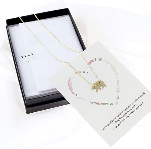 Miniatura 2 de NTLX Collar para mamá Collar para mamá Regalo para el día de la madre para mamá Simple Delicado Lindo Gran Regalo Hermosa tarjeta y caja