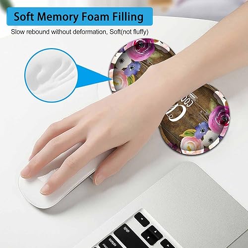 Miniatura 6 de Alfombrilla grande para mouse, alfombrilla de escritorio de oficina extendida, 31.5 x 11.8 pulgadas, reposamuñecas ergonómico de espuma
