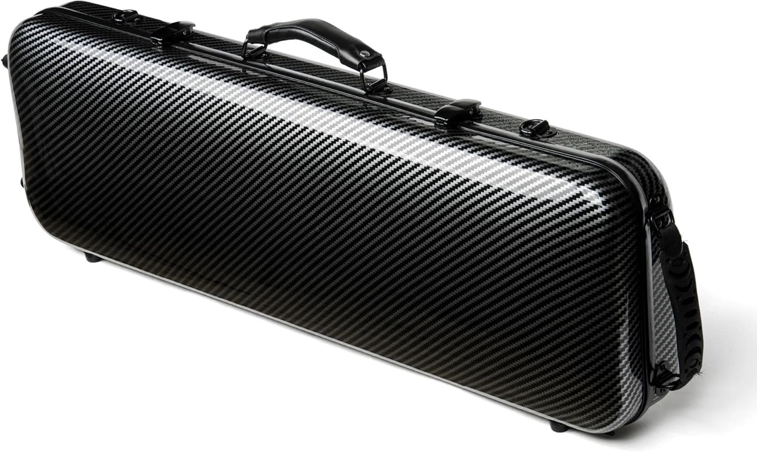 Violin instrument case Violin Case 4/4 Size Black Stripes Rectangular Waterproof Hybrid Carbon Fiber Accessories Bag Double Shoulder