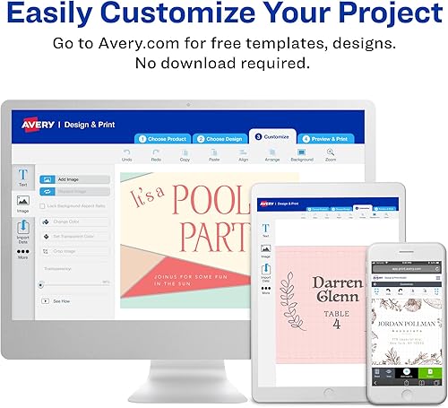 Miniatura 5 de Avery etiquetas autoadhesivas extraíbles, 1 pulgada de diámetro, blancas, paquete de 600 (5410)