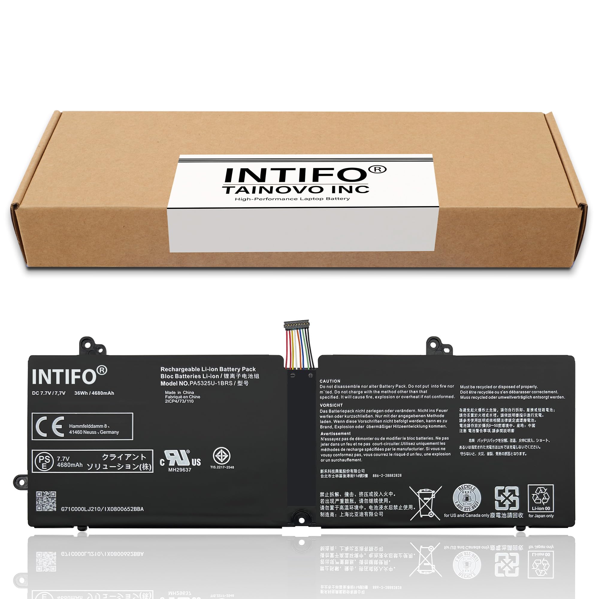 Amazon.com: INTIFO 36Wh PA5325U-1BRS Laptop Battery Compatible
