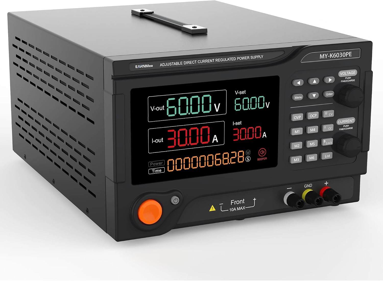 1800W High Power DC Power Supply Variable,60V 30A Adjustable Switching Regulated DC Bench Power Supply with PC Software Control, Precision 4-Digits Display, Precision Encoder Knob