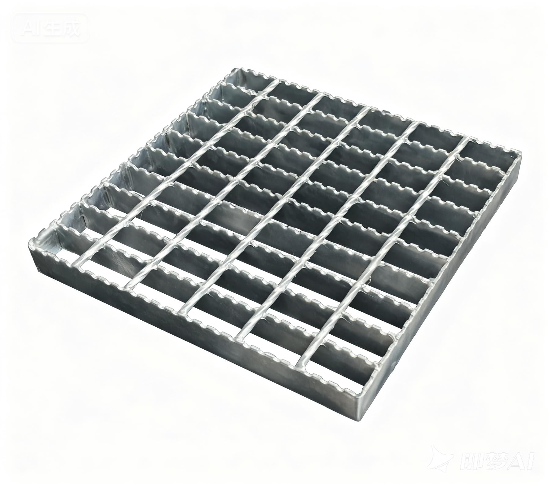 12in B125 Serrated Galvanized Steel Drain Grate (12x11.8 in)