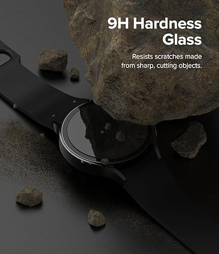Miniatura 7 de Ringke Paquete de 4 protectores de pantalla compatibles con Samsung Galaxy Watch 6 (1.732 pulgadas), vidrio templado protector de dureza 9H