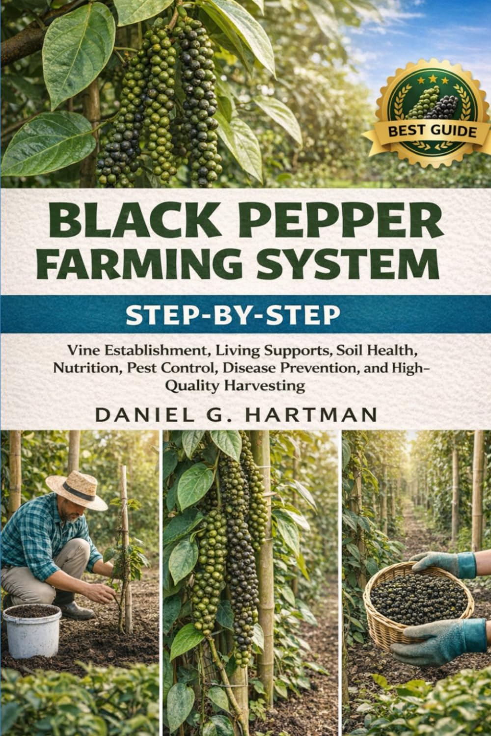 Black Pepper Farming System: Step-by-Step Vine Establishment, Living Supports, Soil Health, Nutrition, Pest Control, Disease Prevention, and High-Quality Harvesting