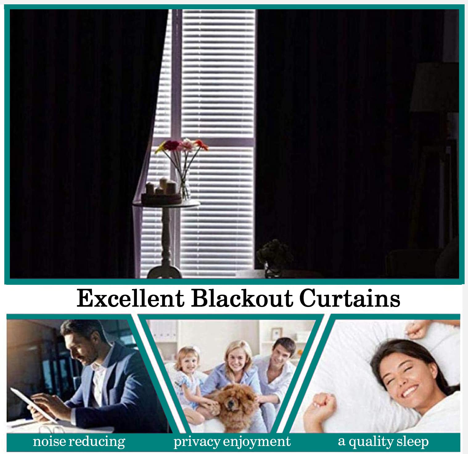 Rideau Occultant Père Noël - Rideaux Isolant Thermique a Oeillet - Lot de 2 Rideau Opaques Anti Bruit - pour Salon Chambre Enfant Fenetre - 140x240 cm (L x H)