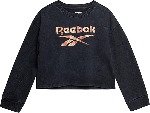 Miniatura 6 de Reebok Conjunto deportivo para niña, 2 piezas con capucha de forro polar y pantalones deportivos (talla 7-12)