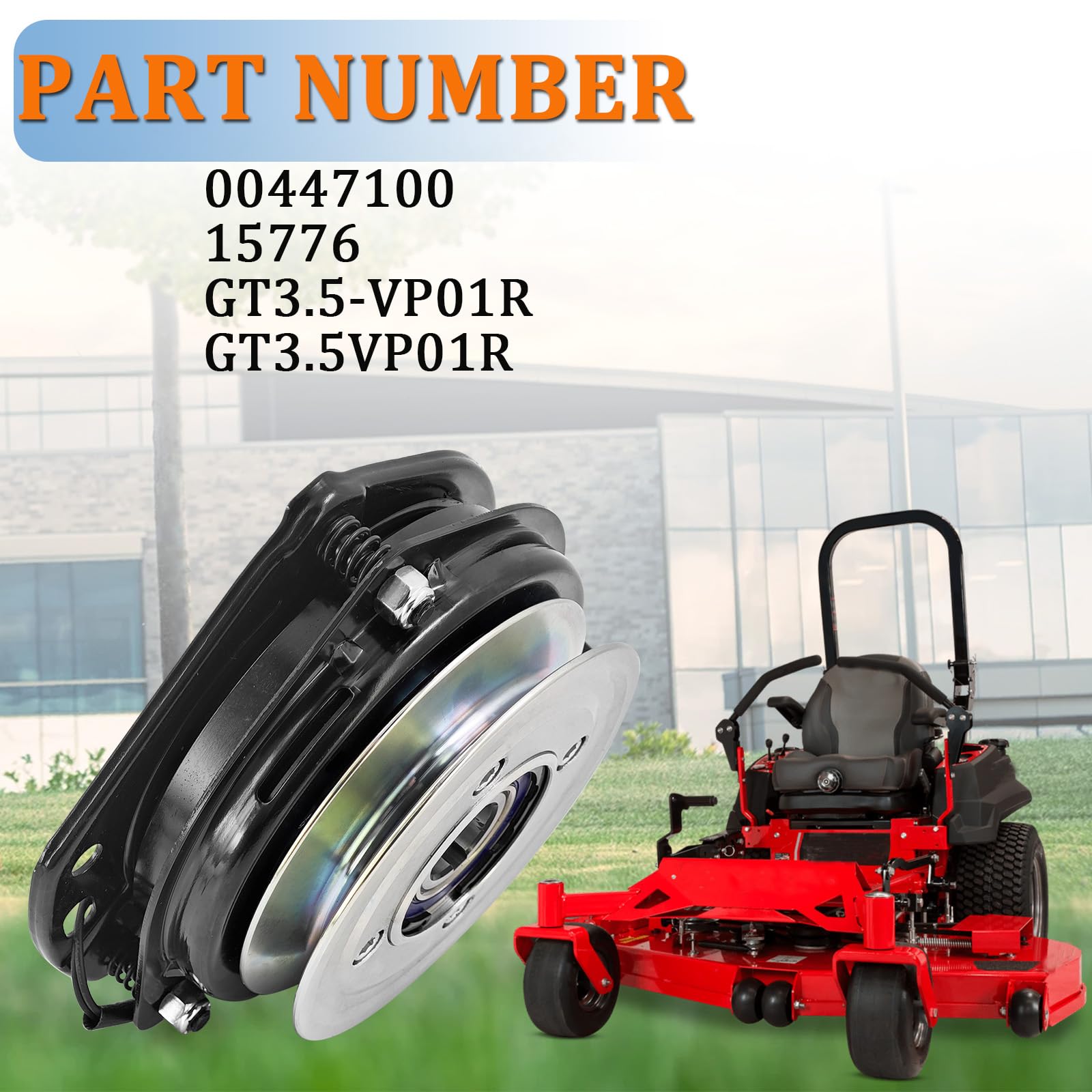 00447100 - Embrague eléctrico PTO compatible con cortacésped Gravely Mower Pro-Turn XDZ Series Pro-Master Modelos de repuesto para Ogura GT3.5-VP01R 15776