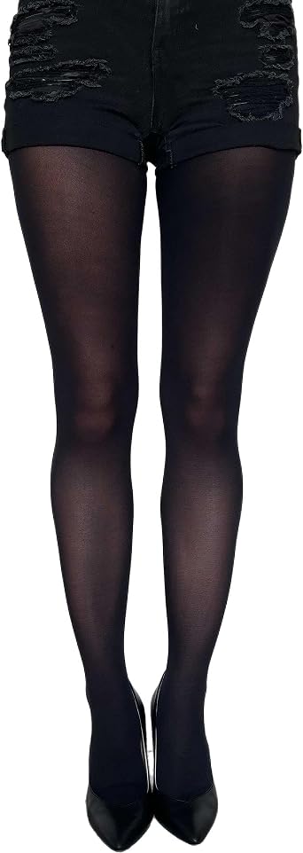 Solid Opaque Tights Plus Size For Women...