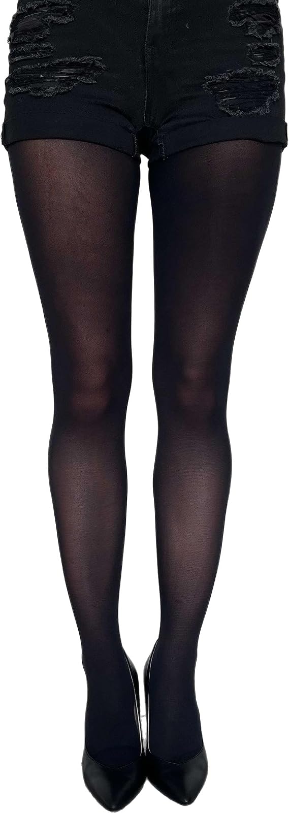 Solid Opaque Tights Plus Size For Women...