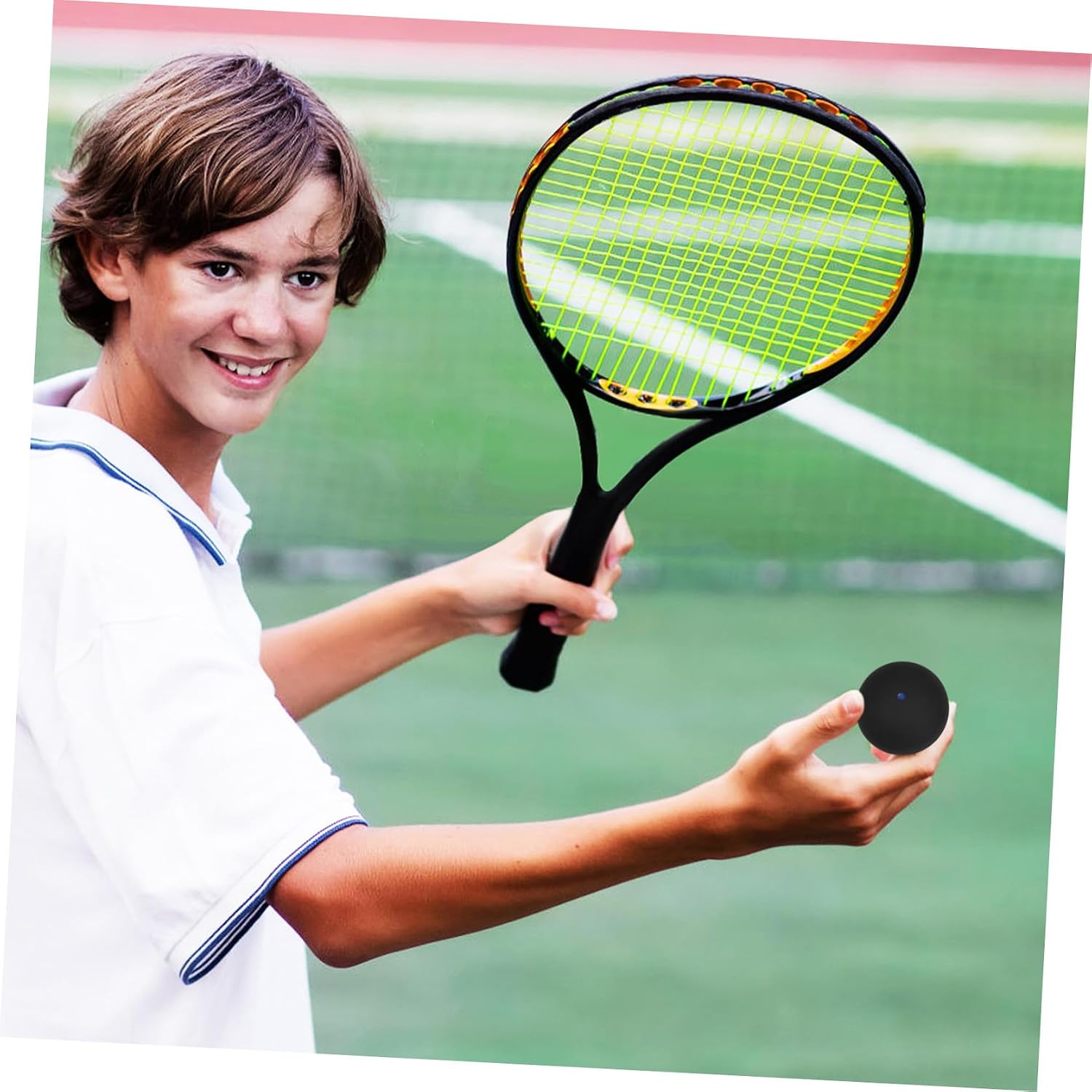 VICASKY Rubber Squash Balls Single Dot Professional Training Balls for Squash Games Suitable for Levels International Standards