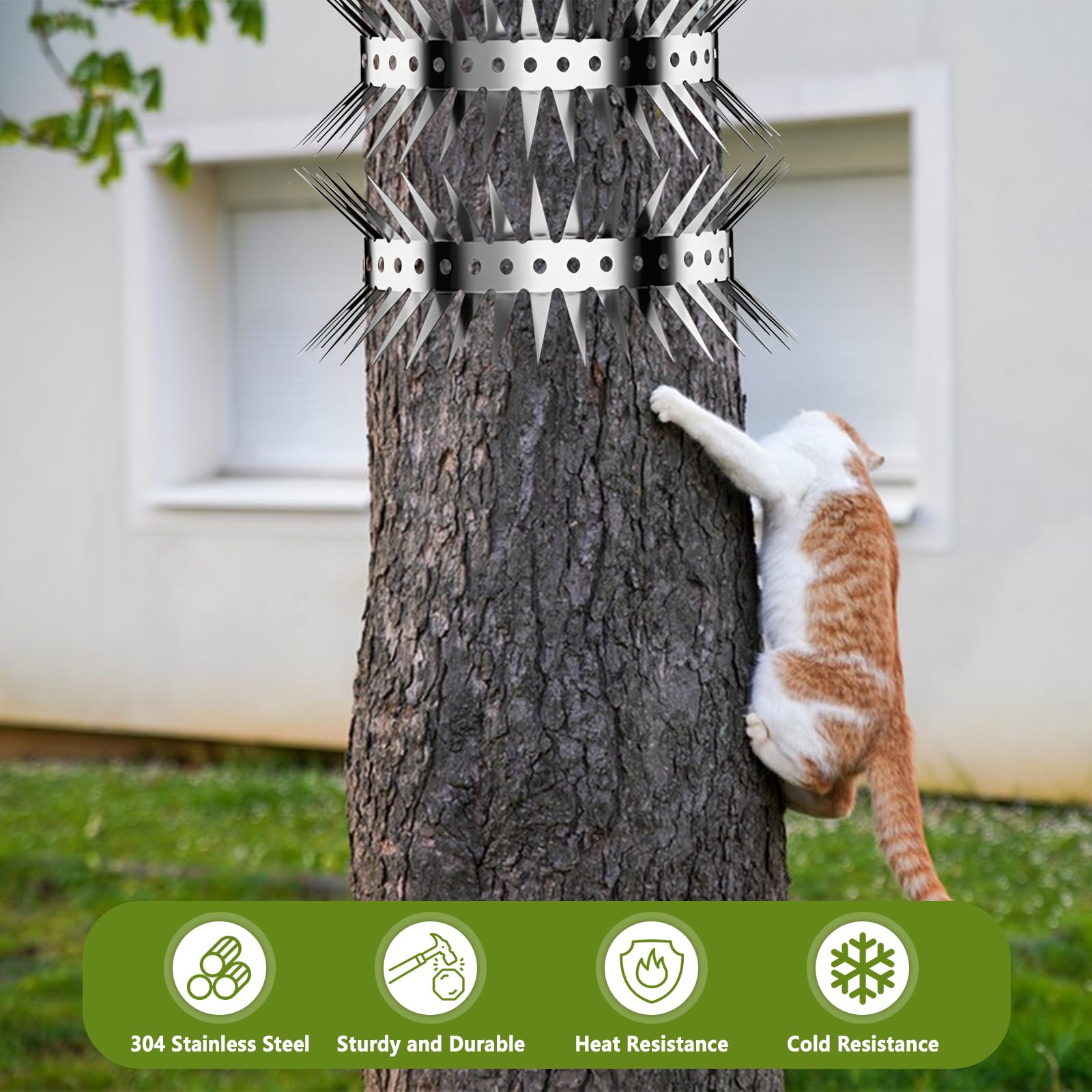 Protection Anti-martres Pour Gouttière – Fil Barbelé Acier Inoxydable, 100 Cm – Éloigne Martres, Ratons, Chats – Pour Toit, Gouttière, Arbre, Installation Solaire