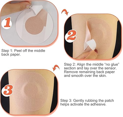 Vista 12 de Parches adhesivos para sensores, 30 unidades, impermeables, a prueba de sudor, cubiertas adhesivas para sensor Freestyle Libre, precortadas