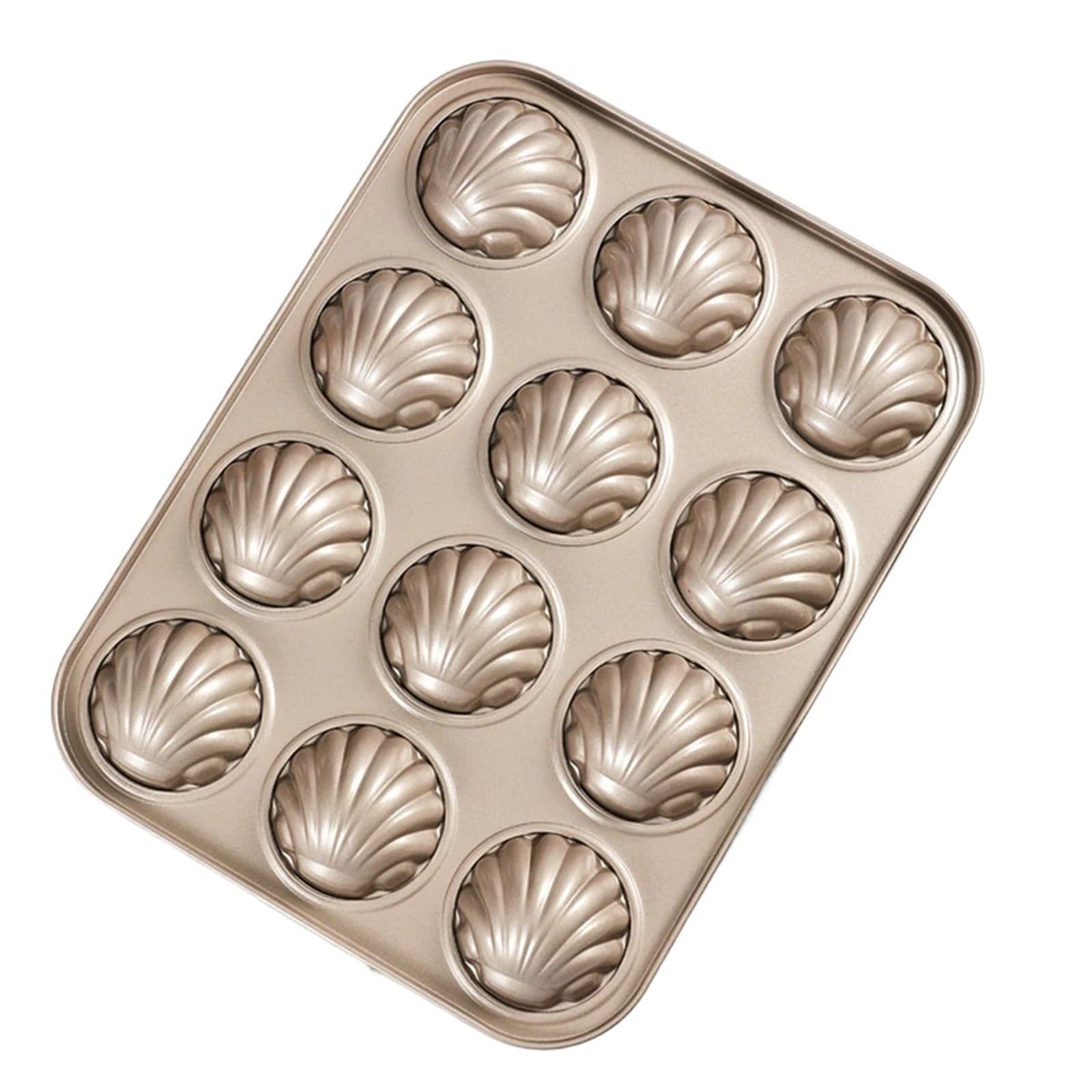 Molde for hornear de concha de Madeleine de acero al carbono for Chocolate, galleta, pastel, pastelería, bandeja for hornear postres(9CUP)