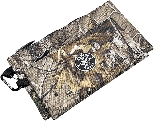 Miniatura 9 de Bolsas con cremallera, las bolsas de camuflaje son de 12.5 y 10 pulgadas, 1680d de tejido balístico de camuflaje de 2 piezas Klein Tools 55560