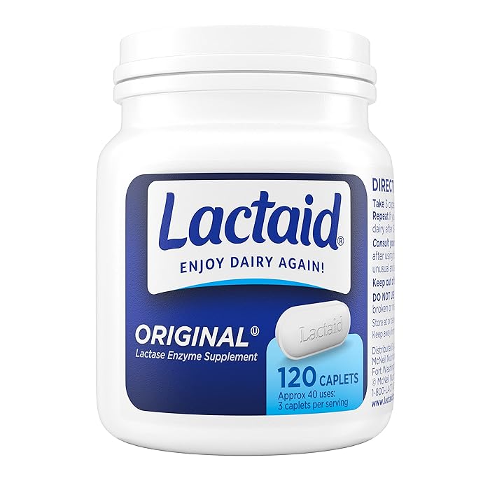 Buy Lactaid Original Strength Lactose Intolerance Relief Caplets with