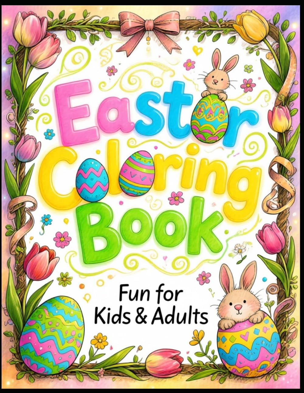Easter Coloring Book - Fun for Kids & Adults
