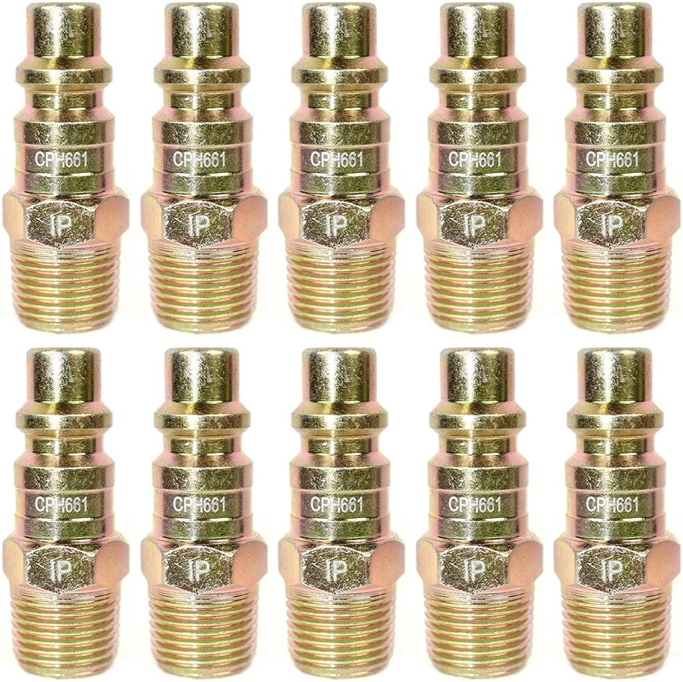 Interstate Pneuatics CPA661 3/8 Inch Autootive Steel Coupler Plug 3/8