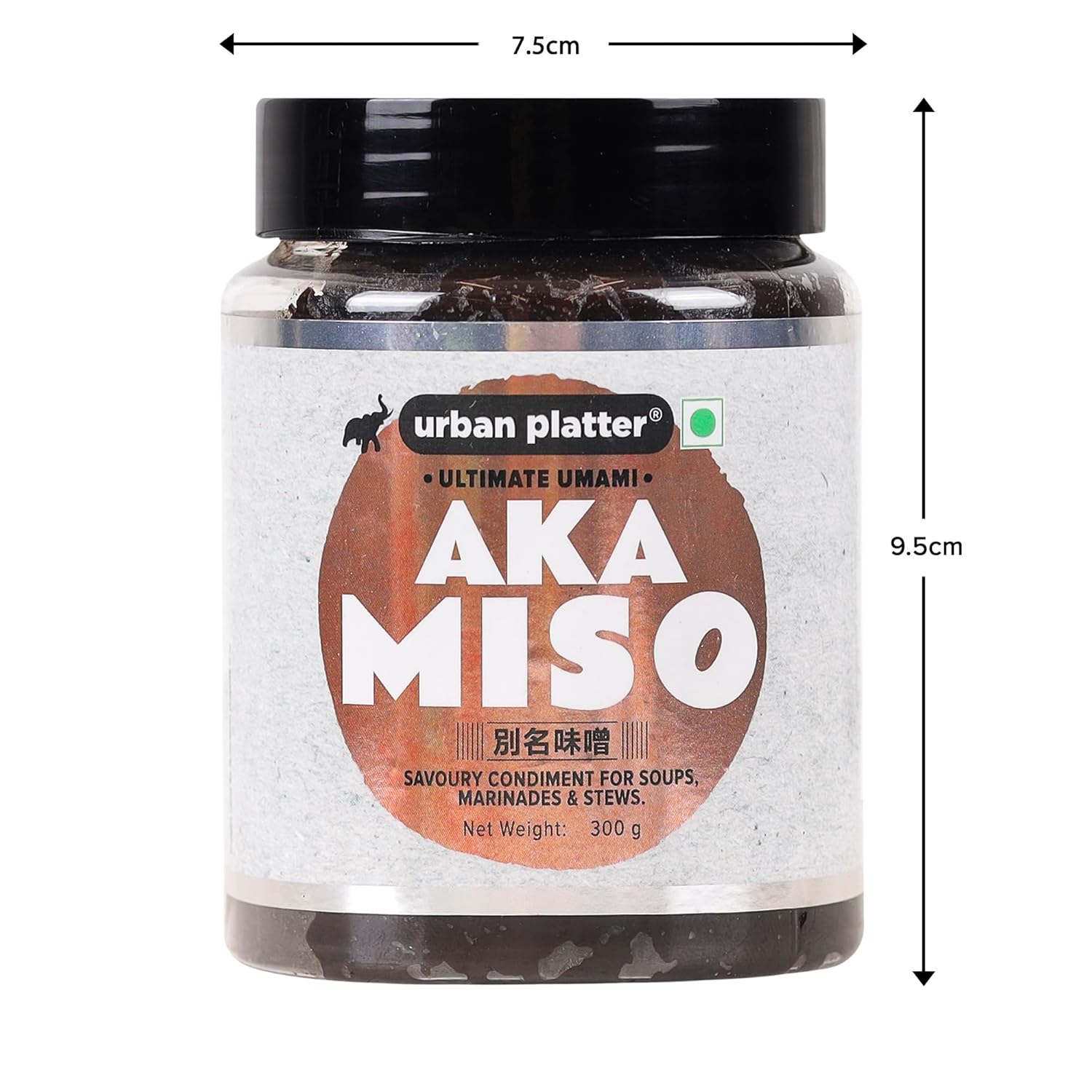 Urban Platter Aka Miso, 300g (All Natural, Dark Miso & Soy-Based)