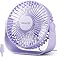 Gaiatop USB Desk Fan, 3 Speeds Strong Airflow, 5.5 Inch Portable 90° Rotate Quiet Cooling, Small Personal Table Fans for Bedr