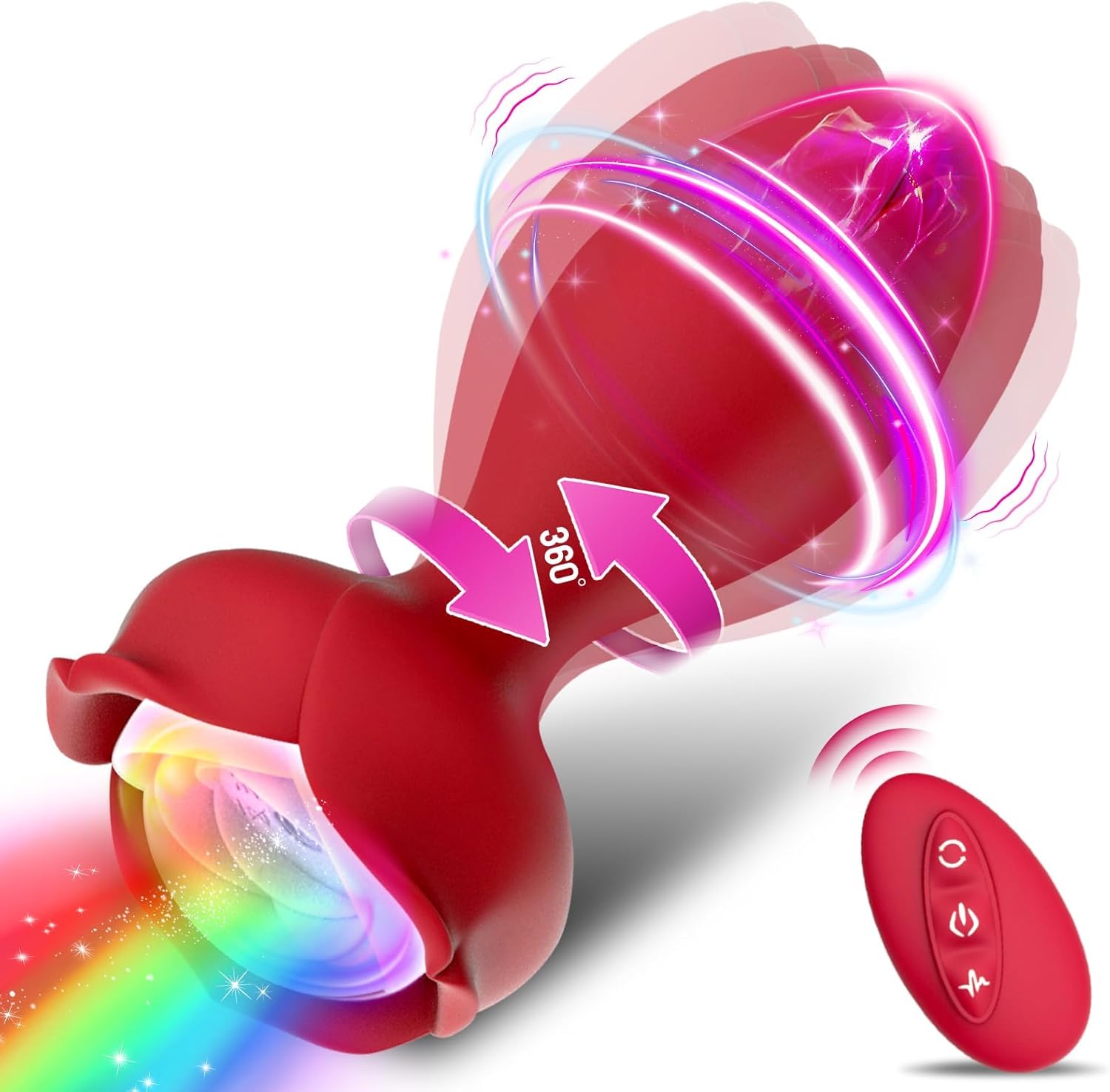 Plug Anal Rose Silicone Vibrations Rechargeables