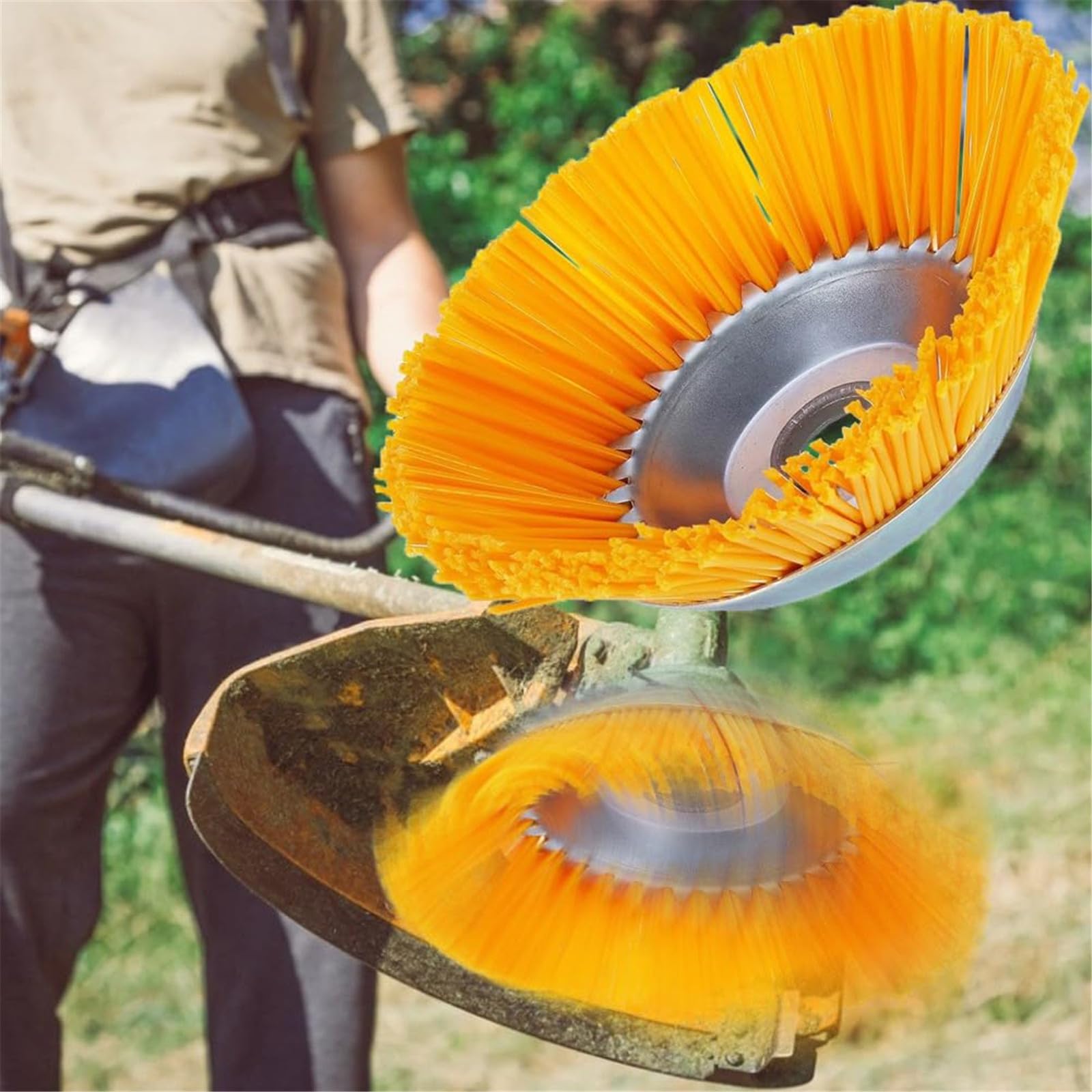Tête de désherbage, Tete de Débroussailleuse G80 Pro, Tete Brosse Débroussailleuse Multifonctionsen Nylon Tête, pour Tondeuses à Gazon, Coupe Bordures et Désherbage