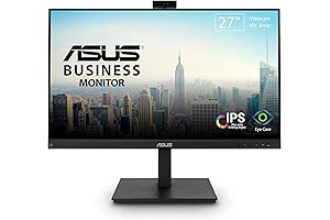 ASUS 27-inch 1080p Computer Monitors with Webcam for Crisp Video Conferencing