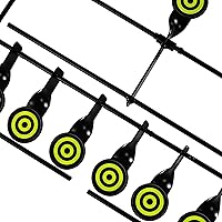 Vista 4 de KNINE OUTDOORS Pistola de aire de 6 objetivos, pistola de pellets BB para restablecer objetivo, clasificado para calibre .22 .177