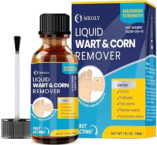 Meoly Maximum Treatment Liquid Corn Remover and Callus Remover for Fast-Acting Foot Care - Plantar and Common Callus Remover Treatment for Kids and Adults