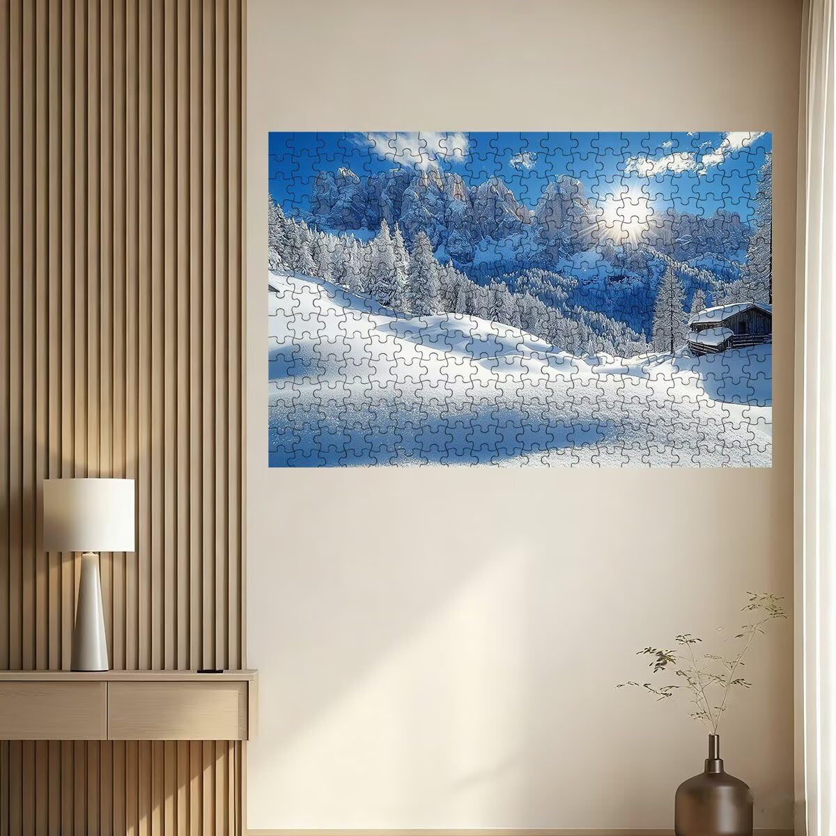 4000 puzzli dla dorosłych, górskie puzzle dla dorosłych, 4000 sztuk, śnieżna łamigłówka dla całej rodziny, klasyczne drewniane układanki, odpowiednie do wystroju wnętrz, prezenty -3757
