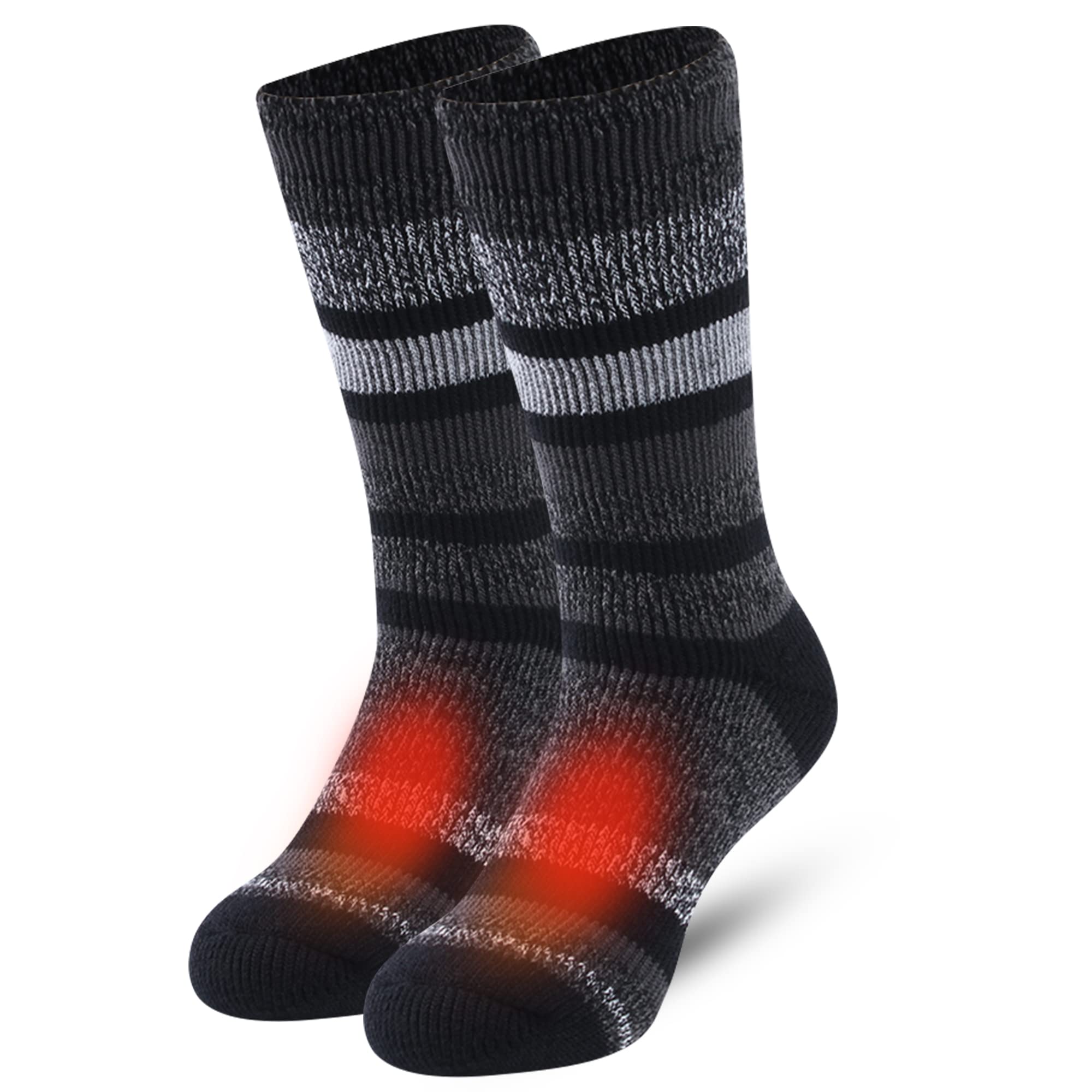 Winter Warm Thermal Socks for Men Women, J'Colour Extra Thick Insulated Boot Heated Crew Socks For Extreme Cold Weather