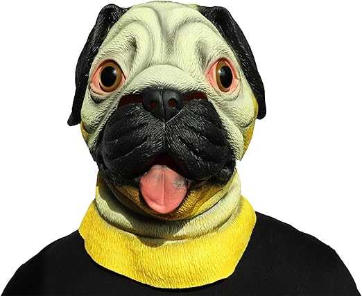 Amazon アニマルマスク お面 かぶりもの パグ マスク 動物 コスチューム 道具 パーティーグッズ ネタ 学園祭 コスプレ ハロウィン おもしろ 仮装 コスプレ 仮装 通販