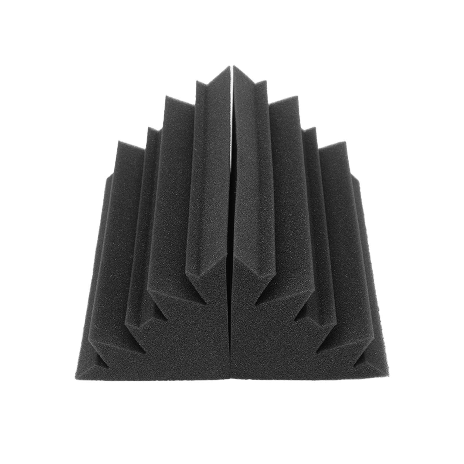 Buy Queiting 16pcs Sound Insulation Foam Board Black Corner Bass Trap High Density Foam Sound