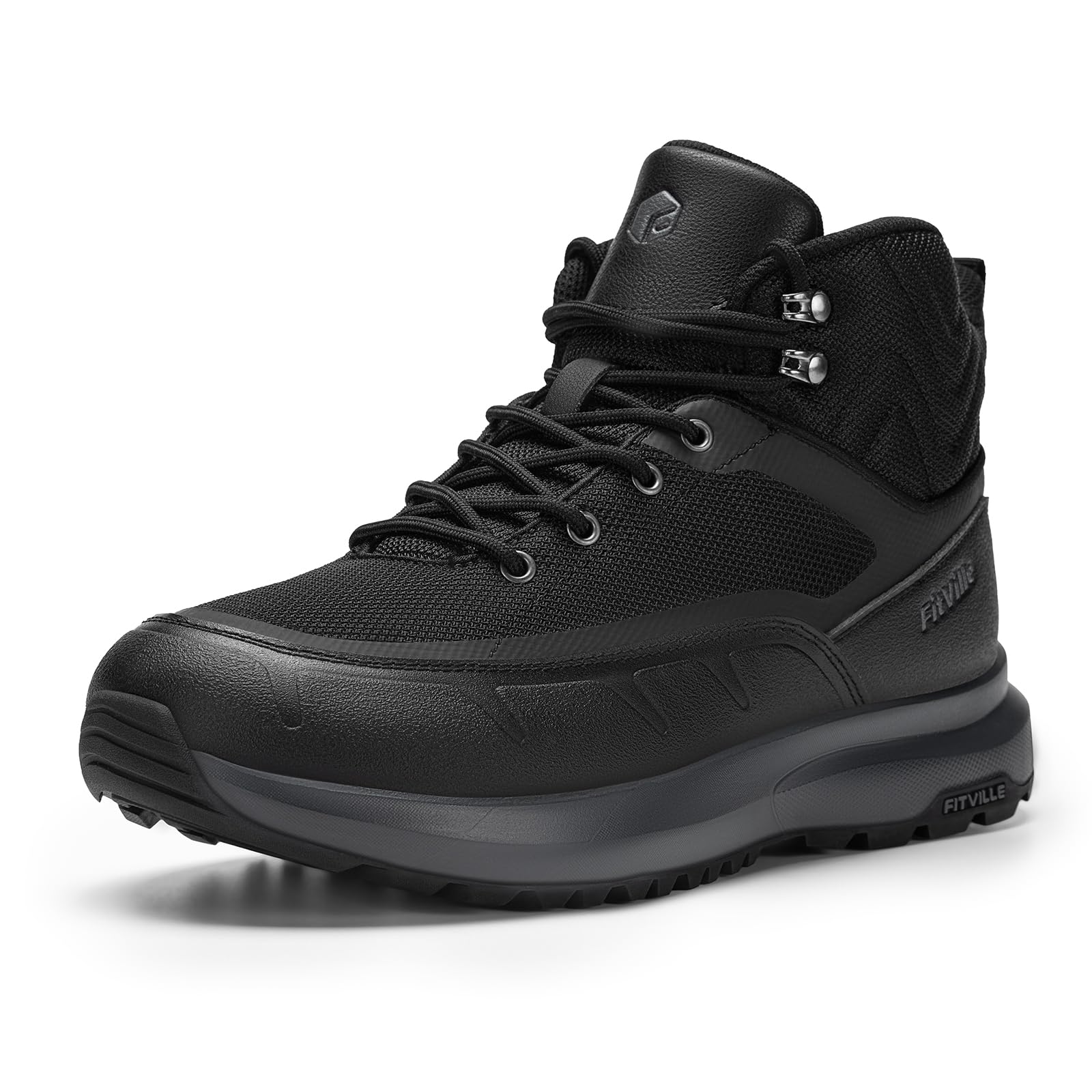 FitVille Herren Wanderstiefel Extra Weit Outdoor-Trekkingstiefel Ridge Hiking Boot V1 Outdoorschuhe Wanderschuhe Mid Kletterschuhe Bergsteigen