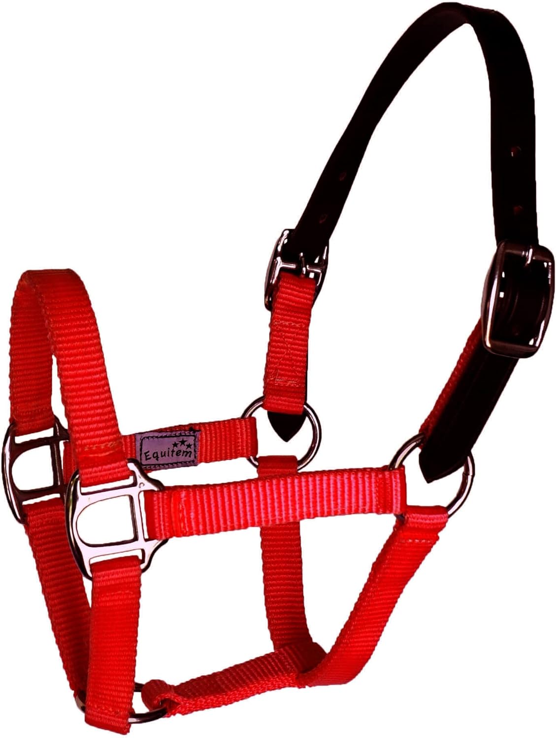 Break Away Adjustable Leather Foal Nylon Halter