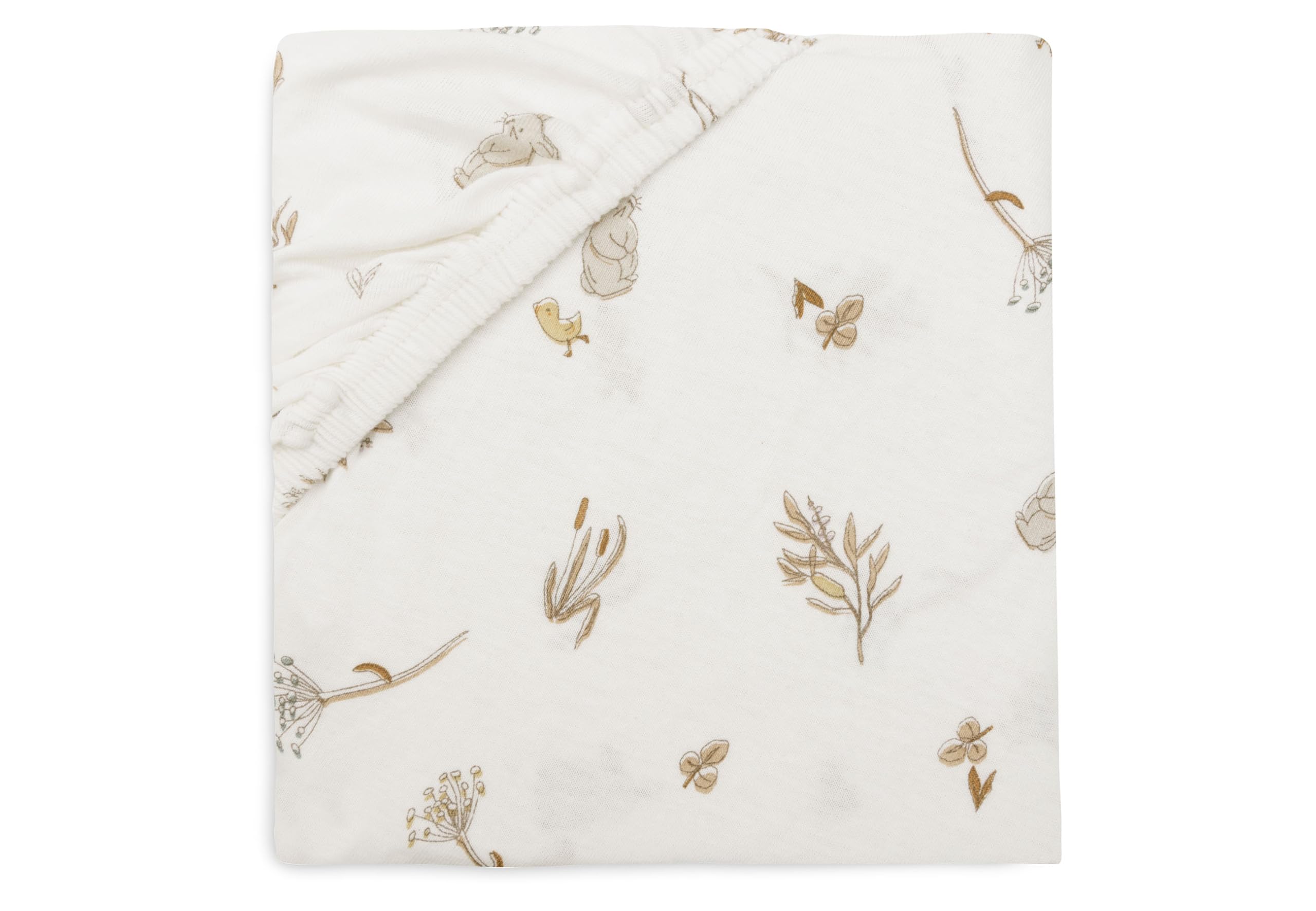 Jollein Jersey Fitted Sheet for Cot Bed Riverside 60 x 120 cm 100% Cotton Oeko-Tex Certified, 60x120 cm