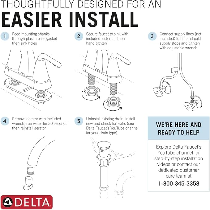 Grifería Lavamanos 3 Huecos 4 Pulgadas Cromo Brillante miniatura 6