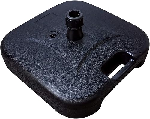 LOKATSE HOME Soporte de base de patio al aire libre de 17.5 pulgadas para poste de paraguas de 1.496 in de diámetro (relleno de agua hasta 47