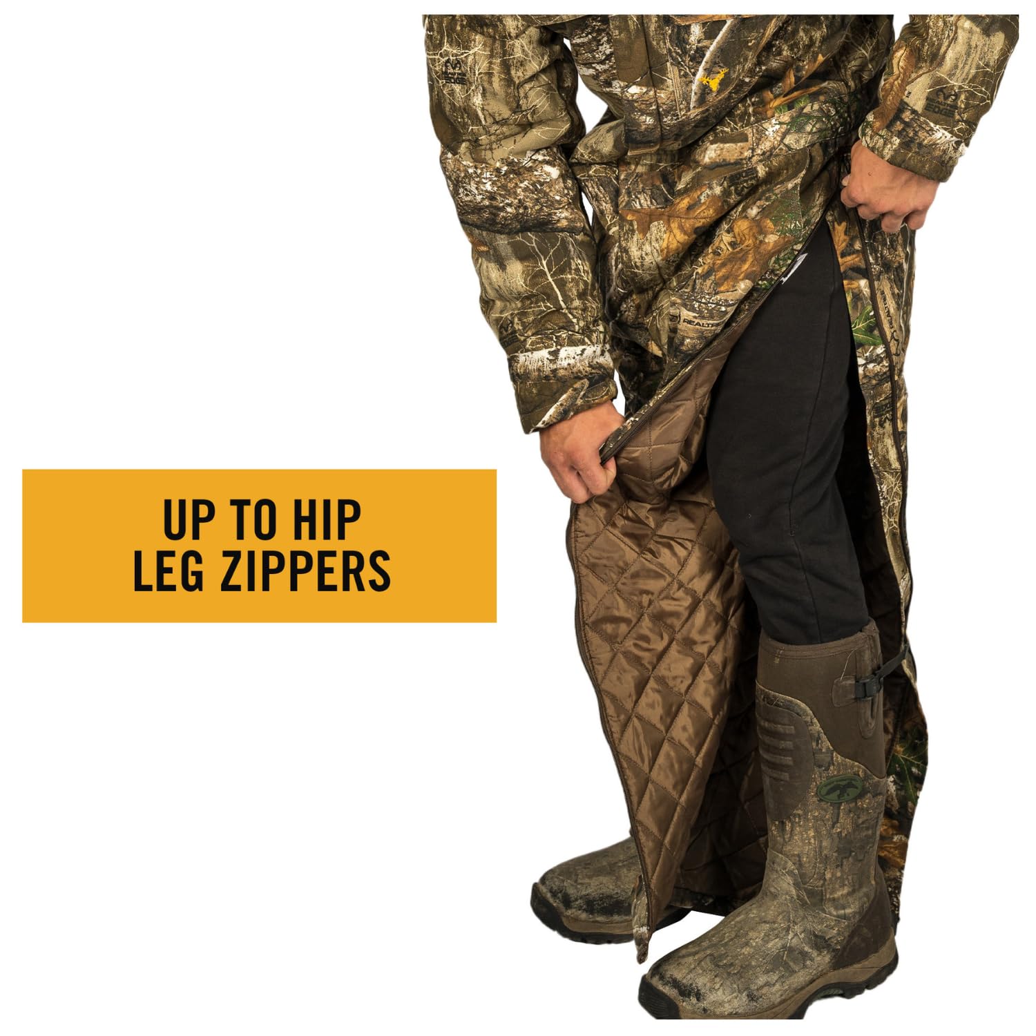 HOT SHOT Men’s Insulated Twill Camo Hunting Coverall Insulated