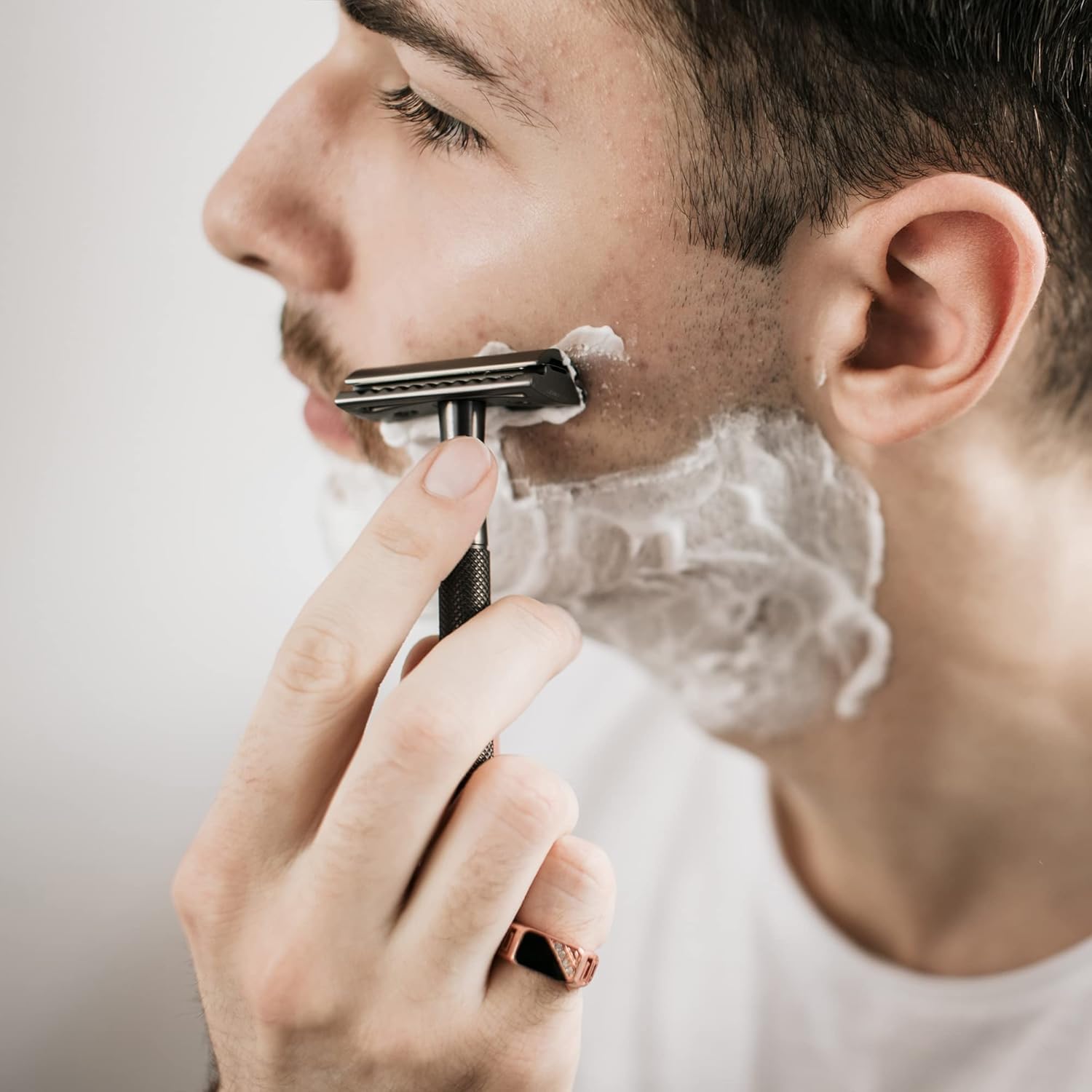 Bambaw - Lamette da Barba per Rasoio di Sicurezza, Lamette a Doppio Filo in Acciaio Inossidabile (60 Blades)
