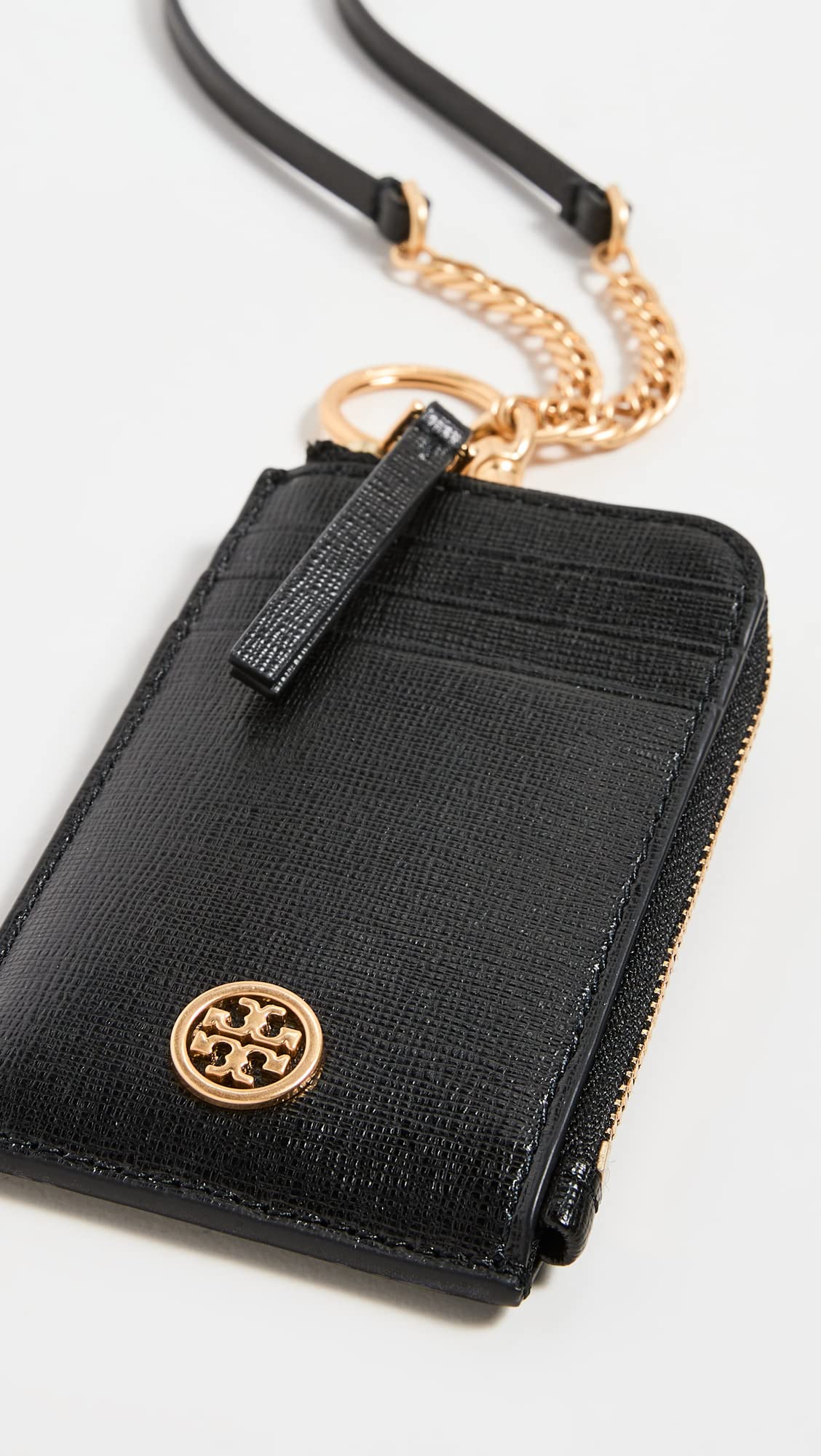 Tory Burch Women's Robinson Lanyard, Black, One Size B2B Liquidation