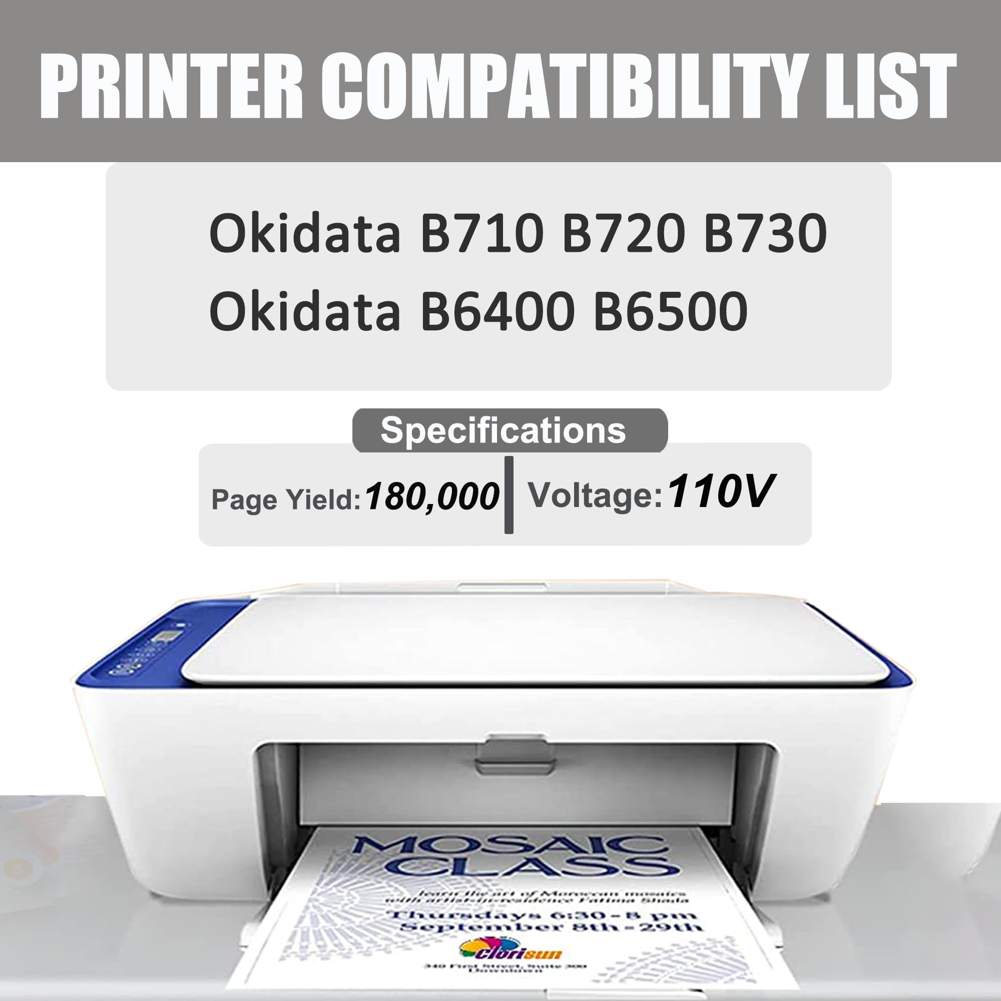 DIGITONER 58284204 58284203 58284202 Maintenance Kit Original Refurbished Replacement for Okidata 58284204 58284203 58284202 Compatible with B710 B720 B730 B6400 B6500 (110V-180K)