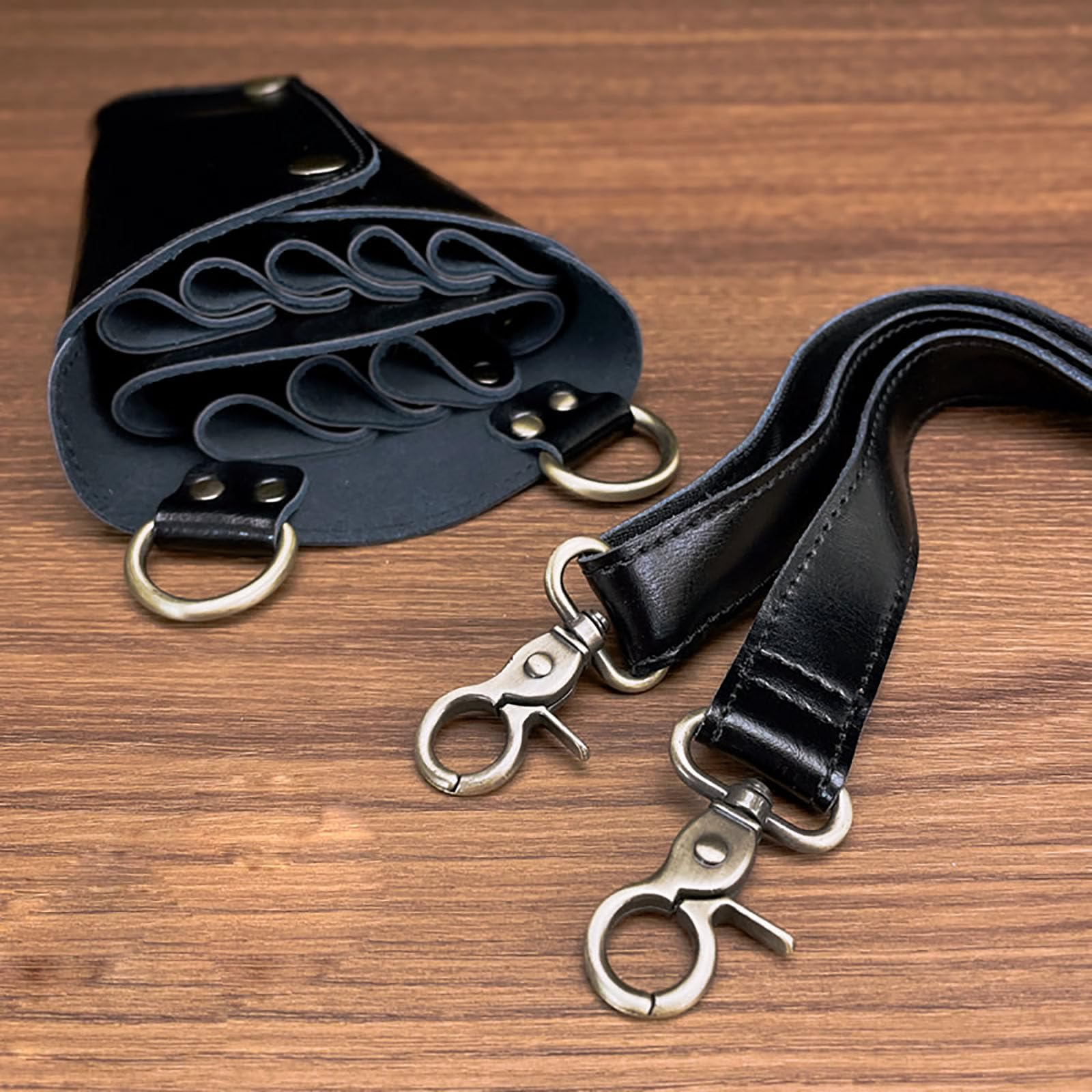 torba biodrowa dla stylistów fryzur, Noś sprzęt do włosów Przechowywanie w salonie Torba podróżna(Black)