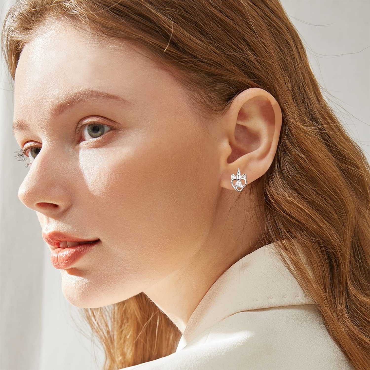 Palpitate Stud Earrings for Women Sterling Silver Animals/Plants/Insects Jewelry Christmas Gifts for Daughter Sister - Image 5