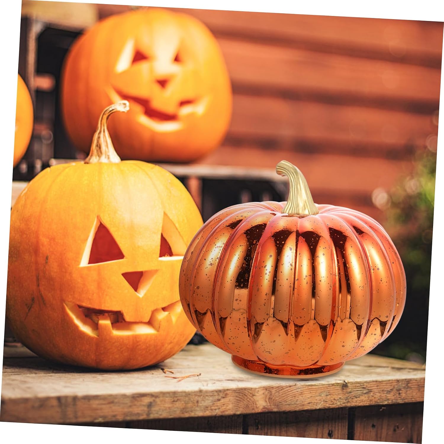 Luxshiny Halloween Pumpkin Decorative Night Lamp Unique Table Centerpiece Light for Home Indoor Outdoor Decor for Parties Made from Materials for Friends